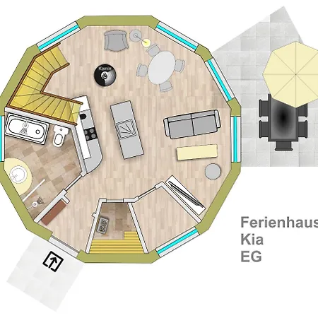 Feriehus Kugelhaus Kia - Modernes Kugelhaus Mit Klarer Linie Und Naturbezug Am Tollensesee Wustrow (Penzlin)